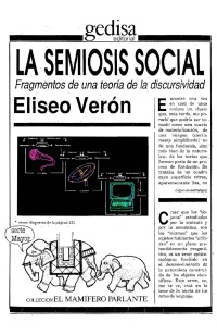 Veron Eliseo - La Semiosis Social (236pag)